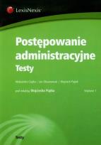 Okładka książki Postępowanie administracyjne Testy