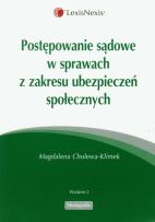 Okładka książki Postępowanie sądowe w sprawach z zakresu ubezpieczeń społecznych