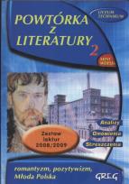 Okładka książki Powtórka z literatury 2 Romantyzm Pozytywizm Młoda Polska