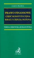 Okładka książki Prawo finansowe część konstytucyjna wraz z częścią ogólną