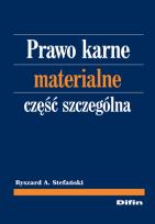 Okładka książki Prawo karne materialne Część szczególna