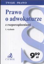 Opakowanie Prawo o adwokaturze z rozporządzeniami