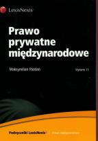 Okładka książki Prawo prywatne międzynarodowe