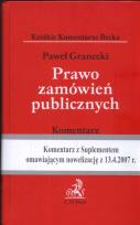 Okładka książki Prawo zamówień publicznych komentarz / Suplement