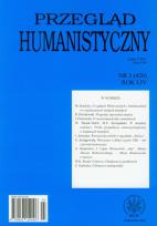Okładka książki Przegląd humanistyczny 3/2010