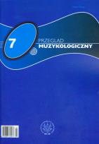 Opakowanie Przegląd Muzykologiczny 7/2007