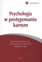 Okładka książki Psychologia w postępowaniu karnym
