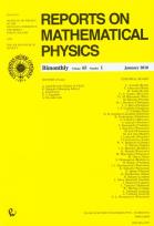 Opakowanie Reports on Mathematical Physics 65/1 2010 Kraj