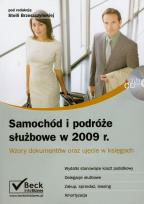 Opakowanie Samochód i podróże służbowe w 2009 r z płytą CD