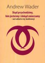 Okładka książki Skąd przychodzimy kim jesteśmy i dokąd zmierzamy weź udział w tej konferencji