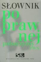 Okładka książki Słownik poprawnej polszczyzny PWN