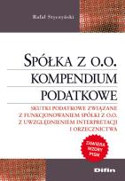 Okładka książki Spółka z oo Kompendium podatkowe