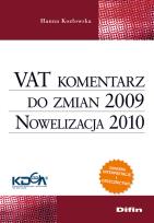 Okładka książki VAT komentarz do zmian 2009. Nowelizacja 2010