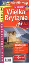 Opakowanie Wielka Brytania plastik mapa samochodowa 1:1200000