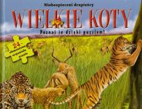 Okładka książki Wielkie koty niebezpieczni drapieżcy Puzzle