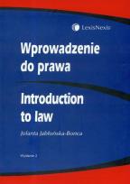 Okładka książki Wprowadzenie do prawa Introduction to Law