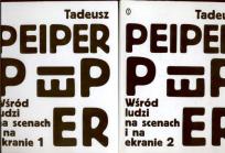 Okładka książki Wśród ludzi na scenach i na ekranie t. 1-2