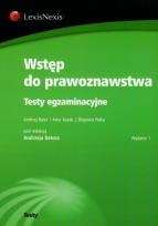 Okładka książki Wstęp do prawoznawstwa