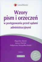 Okładka książki Wzory pism i orzeczeń w postępowaniu przed sądami administracyjnymi + płyta CD z wzorami