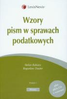 Okładka książki Wzory pism w sprawach podatkowych + płyta CD z wzorami