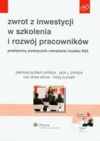 Okładka książki Zwrot z inwestycji w szkolenia i rozwój pracowników z płytą CD