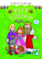 Okładka książki Bajkowe kolorowanki - Kot w butach