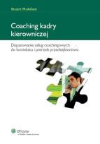 Okładka książki Coaching kadry kierowniczej