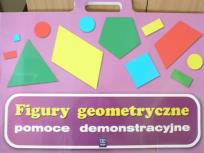 Okładka książki Figury geometryczne Pomoce demonstracyjne 1-3 Teczka Wychowanie przedszkolne, edukacja wczesnoszkolna
