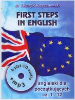 Okładka książki First steps in English cz.1 (1-12)  Intens. kurs
