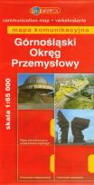 Okładka książki Górnośląski Okręg Przemysłowy mapa komunikacyjna 1: 65 000