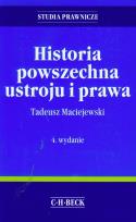 Okładka książki Historia powszechna ustroju i prawa