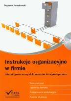 Okładka książki Instrukcje organizacyjne w firmie z płytą CD