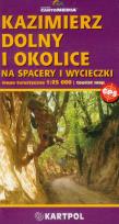 Okładka książki Kazimierz Dolny i okolice na spacery i wycieczki mapa turystyczna