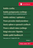 Opakowanie Kodeks cywilny Kodeks postępowania cywilnego. Kodeks rodzinny i opiekuńczy Prawo prywatne międzynarodowe Koszty sądowe w sprawach cywilnych Prawo o aktach stanu cywilnego Księgi wieczyste i hipoteka Kodeks spółek handlowych