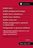 Opakowanie Kodeks karny Kodeks postępowania karnego Kodeks karny wykonawczy Kodeks karny skarbowy Kodeks wykroczeń Kodeks postępowania w sprawach o wykroczenia Postępowanie w sprawach nieletnich