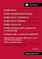 Opakowanie Kodeks karny Kodeks postępowania karnego Kodeks karny wykonawczy Kodeks karny skarbowy Kodeks wykroczeń Kodeks postępowania w sprawach o wykroczenia Postępowanie w sprawach nieletnich