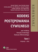 Opakowanie Kodeks postępowania cywilnego Komentarz t.1