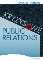 Okładka książki Kryzysowe public relations