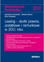 Okładka książki Leasing Skutki prawne podatkowe i rachunkowe w 2011 roku