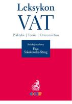 Okładka książki Leksykon VAT Praktyka Teoria Orzecznitwo