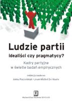 Okładka książki Ludzie partii idealiści czy pragmatycy