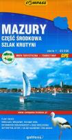 Opakowanie Mazury część środkowa Szlak Krutyni mapa turystyczna