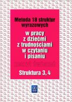 Okładka książki Metoda 18 struktur wyrazowych cz.3 i 4  WSIP