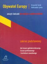 Okładka książki Obywatel Europy Zeszyt ćwiczeń do wiedzy o społeczeństwie Zakres podstawowy