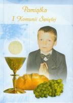 Okładka książki Pamiątka I Komunii św.- niebieska