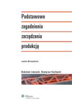 Okładka książki Podstawowe zagadnienia zarządzania produkcją
