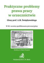 Opakowanie Praktyczne problemy prawa pracy w orzecznictwie