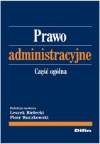 Okładka książki Prawo administracyjne. Część ogólna DIFIN
