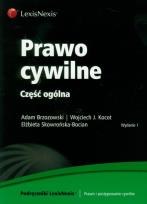 Okładka książki Prawo cywilne Część ogólna
