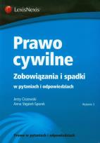 Okładka książki Prawo cywilne Zobowiązania i spadki w pytaniach i odpowiedziach